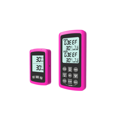 Good price Double thermomètre de viande à cuire imperméable avec la minuterie d'ensemble d'alarme de la température en ligne