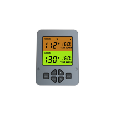 Good price Double thermomètre de viande de BARBECUE de sonde avec le compte à rebours de chronométreur pour la température de fumeur en ligne