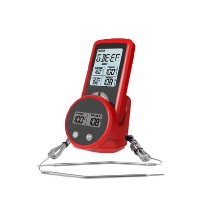 Good price thermomètre sans fil du barbecue 433mhz avec la sonde à double température de viande d'instrument en ligne