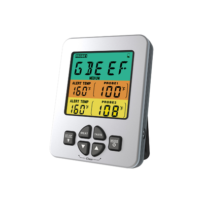 Good price Double moniteur LFGB de la température de bifteck de thermomètre de barbecue de la sonde deux en ligne